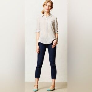 PAIGE Kylie Crop Dark Indigo Skinny Jeans